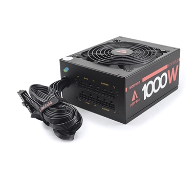 Unykach Fuente de alimentación Gaming Morpheo ATX 1000W - 80+ Platinum - Modular - PFC Activo - Ventilador 140 mm - Negra
