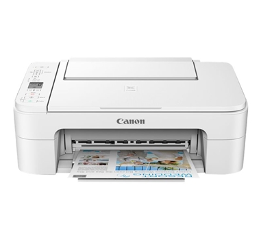 Canon - Impresora Multifuncion Color Canon PIXMA TS3351 - Chorro de tinta - 216 x 297 mm - A4 - hasta 7.7 ipm - 60 hojas - WiFi - USB 2.0 - Blanco