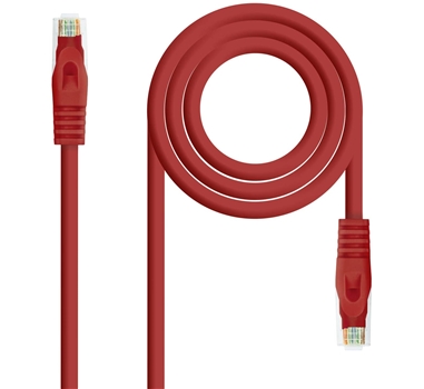 Nanocable - CABLE RED LATIGUILLO RJ45 LSZH CAT.6A UTP AWG24, ROJO, 2.0 M
