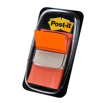 POST-IT INDEX 680 DISPENSADOR 1X50 NARANJA -12U-