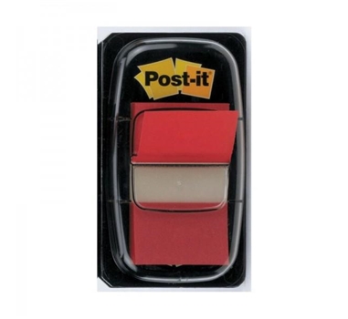 POST-IT INDEX 680 DISPENSADOR 1X50 ROJO -12U-