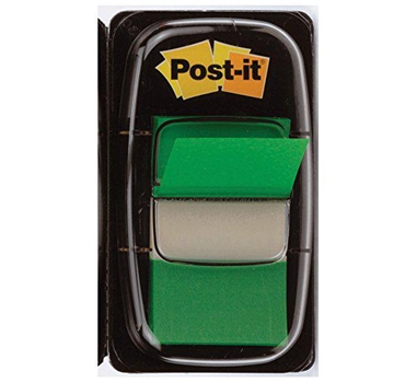 POST-IT INDEX 680 DISPENSADOR 1X50 VERDE -12U-