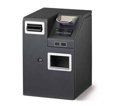 CashKeeper CK950 - Sistema seguro de gestión de efectivo - Capacidad cambio: 70 billetes y 1500 monedas - Recaudación: 500 billetes y 1000 monedas - Ethernet - Negro