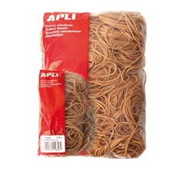 APLI GOMA ELÁSTICA MARRÓN CAUCHO 200X3MM 100 GR.