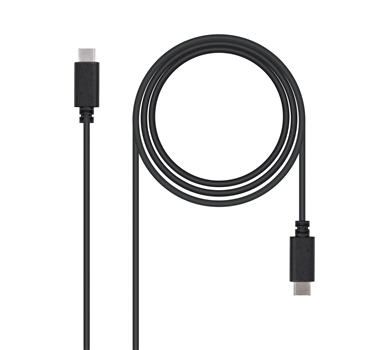 Nanocable - Cable USB 2.0 3A USB-C/M-USB-C/M 0.5M Negro