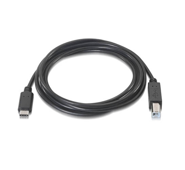 Nanocable - Cable USB 2.0 Impresora 3A USB-C/M-B/M 1M Negro