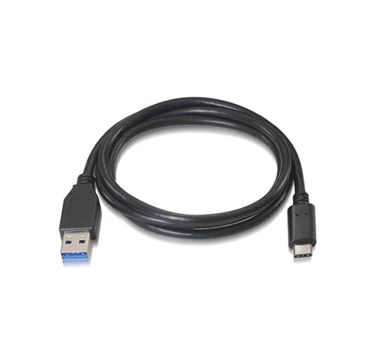 Nanocable - Cable USB 3.1 Gen2 10Gbps 3A USB-C/M-A/M 1M Negro