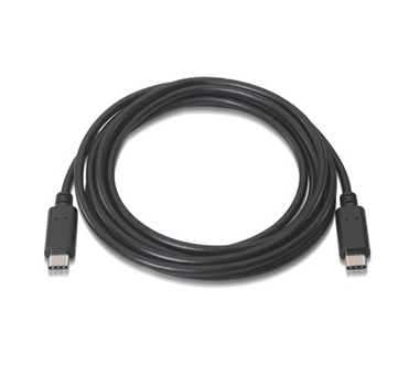 Nanocable - Cable USB 2.0 3A USB-C/M-USB-C/M 1M Negro