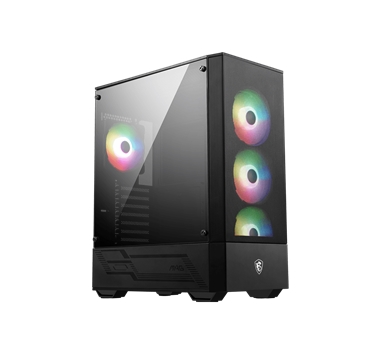 MSI MAG Forge 112R - Caja ATX - Cristal templado - 4 x 120 mm ARGB - 2 x USB 3.2 - 409x214x485 - Sin fuente