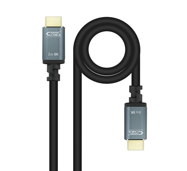 Nanocable - Cable HDMI 2.1 IRIS 8K A/M-A/M Negro - 1.0 m