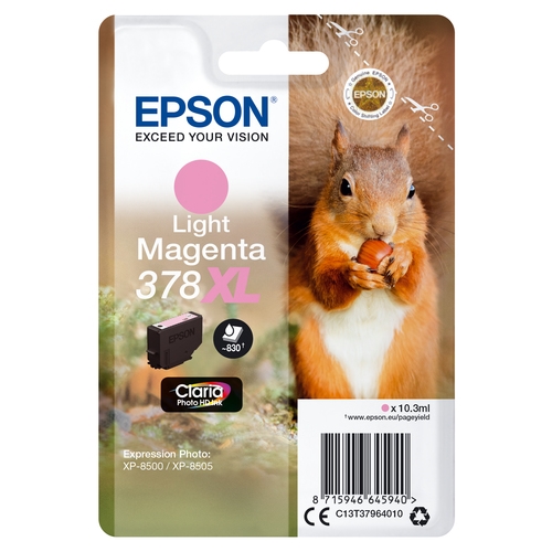 EPSON Magenta claro 378XL Claria Photo HD Ink
