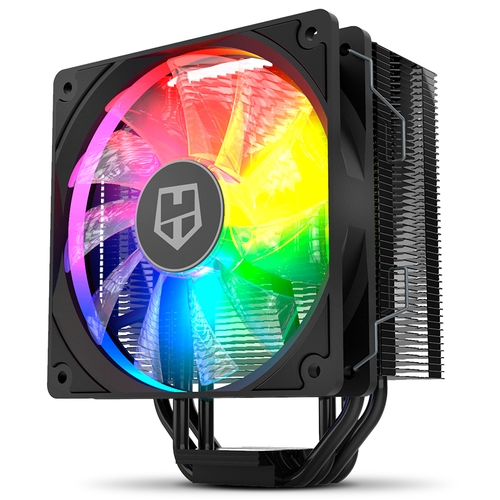 Nox Hummer H-224 ARGB - Ventilador + Disipador - 120mm con PWM ARGB - 4 heatpipies - LGA1700/1151/1150/1156/1155/1200/2011/2066 - AMD AM4/AM5