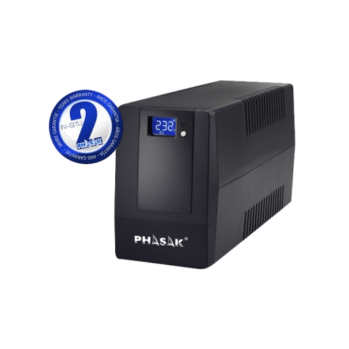 S.A.I. PHASAK 600VA / 360W LCD USB+RJ