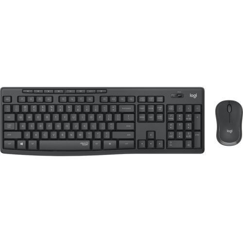 Logitech - MK295 Combo Teclado y Ratón Inalámbricos Logitech Silent Touch MK295 - Silencioso - Grafito
