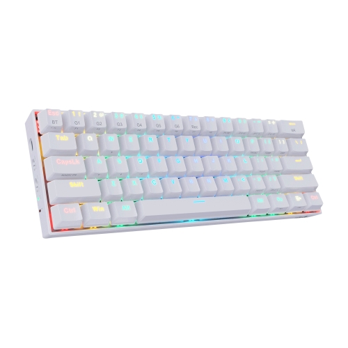 Redragon - DRACONIC REACONDICIONADO Teclado Mecánico Gaming RGB Blanco - Layout USA PRODUCTO DEMO