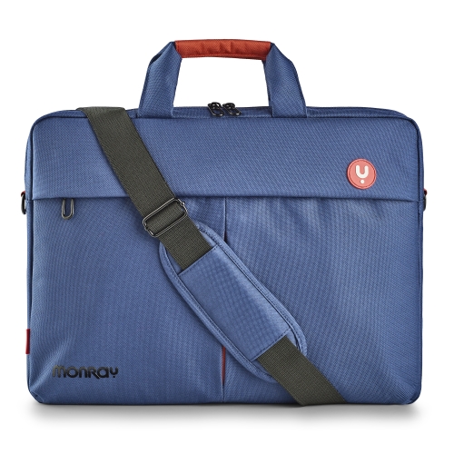 NGS Monray Seaman - Maletín para portátil - 15.6" - Bolsillo exterior - Asa y correa - Interior acolchado - Poliéster resistente al agua - Correa para trolley - Azul