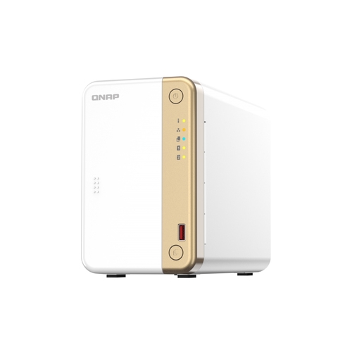 QNAP TS-262-4G - Servidor NAS - 2 x SATA (3.5"/2.5") - 2 x M.2 2280 Gen3 - Celeron N4505 dual-core - 4GB - 1 x 2,5 GbE - WOL - PCIe Gen3 x2 - 2 x USB 2.0 - 2 x USB 3.2 - iR - 1 x HDMI