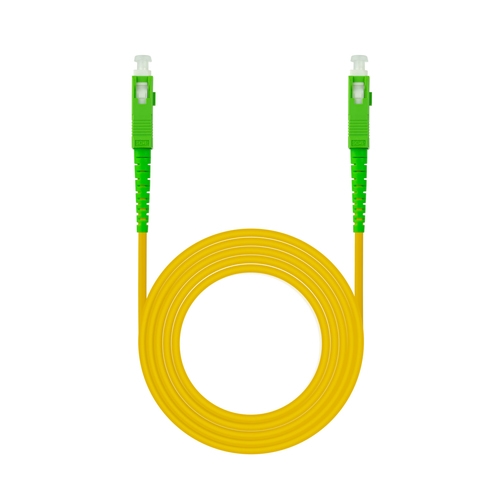 CABLE FIBRA SC/APC-SC/APC MONOMODO LSZH AMARIL.50M