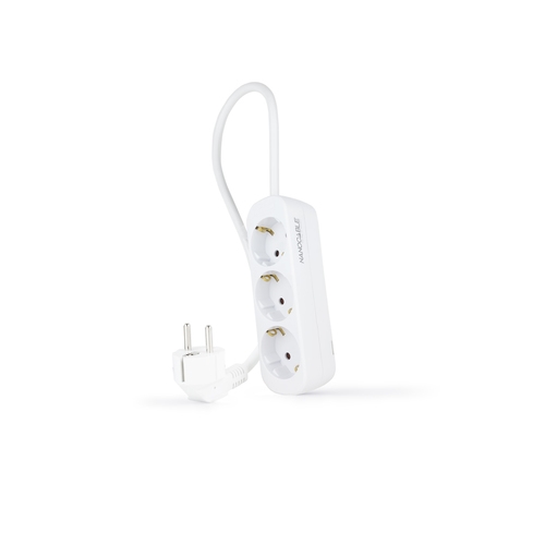 REGLETA 3 TOMAS, 1.4 M BLANCA