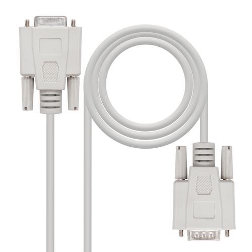 CABLE SERIE NULL MODEM, DB9/M-DB9/H, 6.0 M