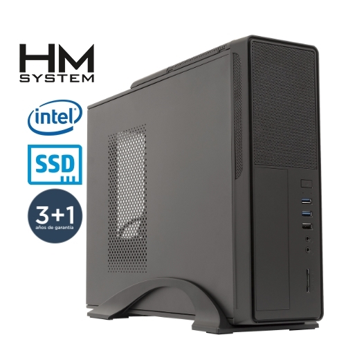 HM System Siroco Gold C5+ - Sobremesa Slim SFF - 10ª Gen - Intel Pentium Gold G6405 - 8GB - 240GB SSD - USB 3.0 - 4 años garantía - 30 días DOA