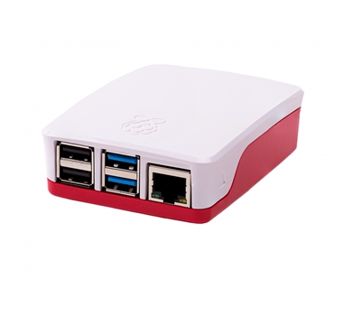 [117810] Raspberry caja oficial para Pi 4 - Color rojo/blanco