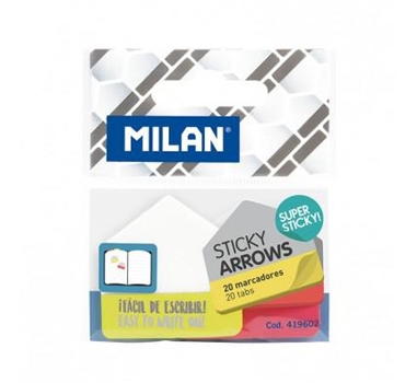 [114734] MILAN MARCADORES DE PAGINA FLECHA 2 COLORES