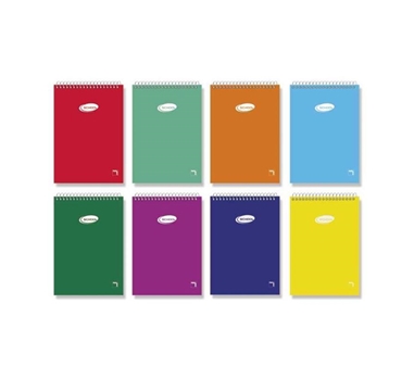 [114643] PACSA BLOCK BASIC 80 HOJAS CUADROS 4X4 TAPAS CARTÓN 12º 60GR COLORES SURTIDO -10U-