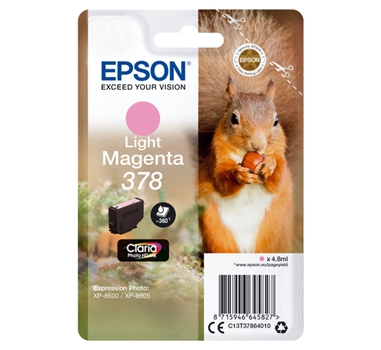 [113883] Epson Cartucho de tinta Magenta (claro) 360 páginas C13T37864010 (378)
