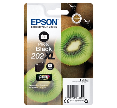 [113849] Epson Cartucho de tinta  Schwarz (Foto) 7.9ml C13T02H14010 (202XL)