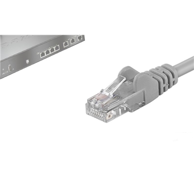 [113829] Cable de red UTP Phasak Cat. 6 CU 0,50 m. gris