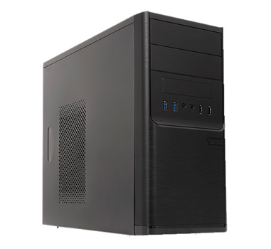 [113023] Caja microATX Unykach Dark Shadow Negra - FA 500w - 2x USB 2.0 + 2x USB 3.0 frontales - 2 bahías 5.25" + 1 bahía 3.5