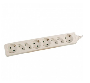 [113007] Phasak - Regleta BN 0964 - Entrada IEC - Salida 4xSchuko + 4xEuro - Cable 1.5m - Blanca 