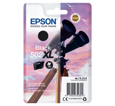 [112675] EPSON SINGLEPACK BLACK 502XL INK XP-5100/XP-5105/WF-2860DWF/WF-2865DWF