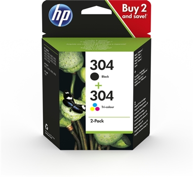 [112542] HP DESKJET 3720 COMBO PACK 2 NEGRO Y COLOR Nº 304 (3JB05AE)