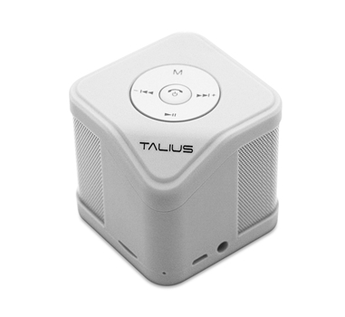 [112443] Talius - Altavoz Cube - 3W - FM/SD/Bluetooth - Blanco