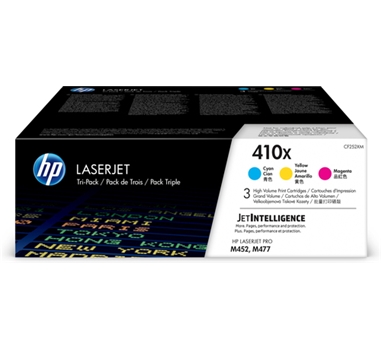 [112208] HP LASERJET 410X/M477 PACK 3 COLORES ALTA CAPACIDAD