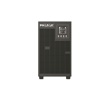 [111596] Phasak - SAI PH 9230 - Online - 3KVA / 2700W - Formato Torre - 4 Schuko - LCD - RS232-USB - Baterias 4x9Ah