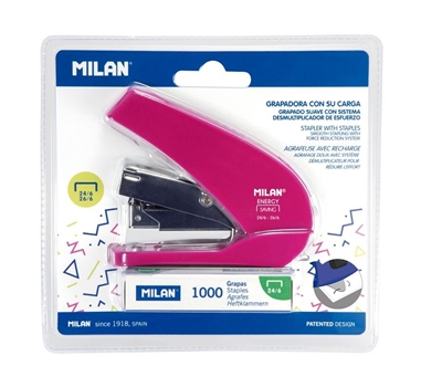 [116390] MILAN GRAPADORA COMPACTA ENERGY SAVING BLISTER ROSA