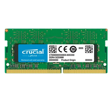 [110405] Crucial - DDR4 - 4GB - SO-DIMM de 260 espigas - 2400 MHz / PC4-19200 - CL17 - 1.2 V - sin memoria intermedia - no ECC