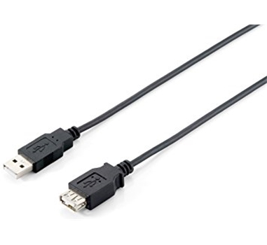 [110186] Equip - Cable Alargador USB USB/A/H a USB/A/M - 5m - Negro