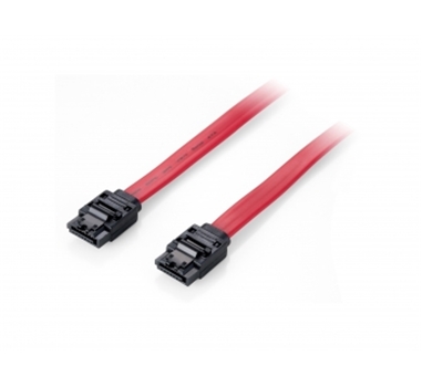 [110169] Equip - Cable SATA III - Con clip de seguridad - 0,5m - Rojo