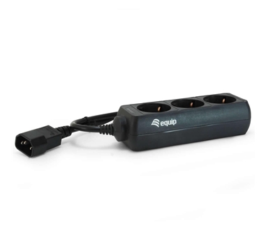 [109657] Equip - Regleta 3 tomas especial SAIS - conector IEC macho - 1.1M