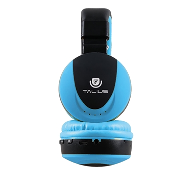 [109517] Talius - Auriculares HPH-5006BT - Formato diadema - Inalambricos - Bluetooth - Microfono - microSD - Radio FM - Control de volumen - Azul