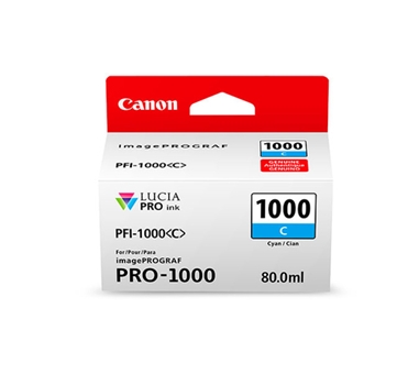 [108744] Canon Cartucho Cian PFI-1000C  iPF PRO1000 80ML.