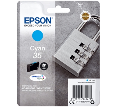 [108219] EPSON CARTUCHO CIAN 35 Pag. 650 Aprox