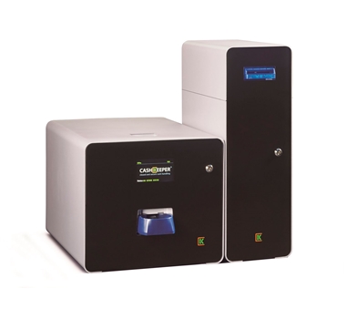 [107820] CashKeeper CK+ ALU Zeus Sigma - Sistema seguro de gestión de efectivo - Capacidad para cambio: 120 billetes y 3673 monedas - Recaudación: cajón cerrado hasta 600 billetes - Ethernet - Aluminio