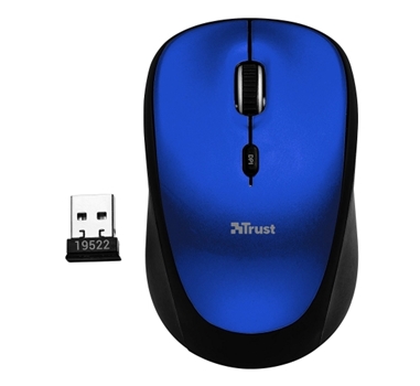 [107461] Trust - Ratón Yvi Inalambrico 1600 DPI Azul