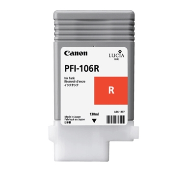 [107436] CANON CARTUCHO ROJO PFI106R  IPF6300/6350/6400/6450 130ml