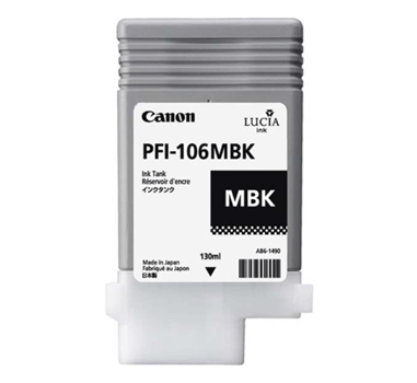 [107429] CANON CARTUCHO NEGRO MATE PFI106MBK  IPF6300/6350/6400/6450 130ml